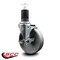 Service Caster 5'' Semi Steel Swivel 1-5/8'' Expanding Stem Caster with Brake SCC-EX20S514-SSS-TLB-158 - alternate 4